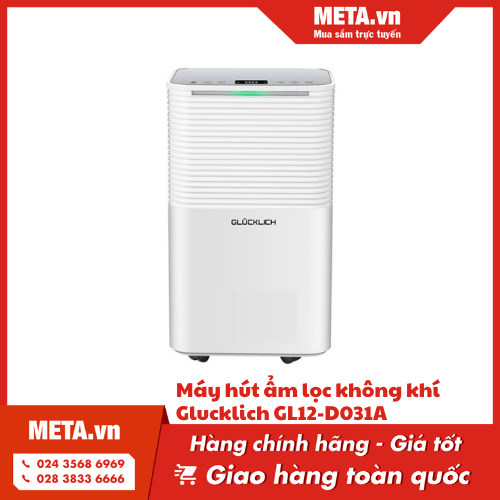 Máy hút ẩm lọc không khí Glucklich GL12-D031A (GLD14-OL) (14L/ngày)