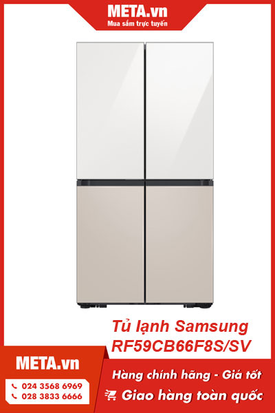 Tủ lạnh Samsung Inverter 648 lít RF59CB66F8S/SV (Model 2023)