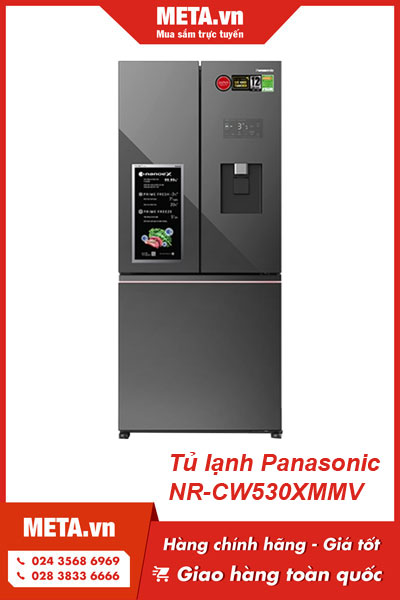 Tủ lạnh Panasonic Inverter 495 lít NR-CW530XMMV
