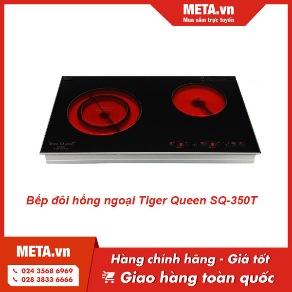 Hình ảnh bếp đôi hồng ngoại Tiger Queen SQ-350T