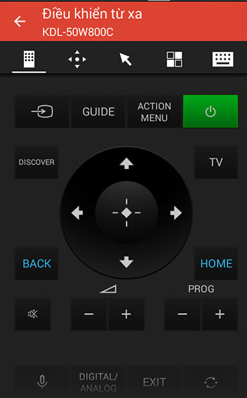 Cách điều khiển tivi Sony bằng điện thoại Android