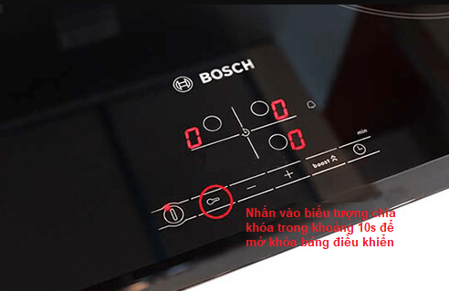 Cách mở bếp từ Bosch bị khóa