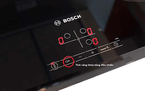 Cách cài đặt chế độ khóa trẻ em bếp điện từ Bosch