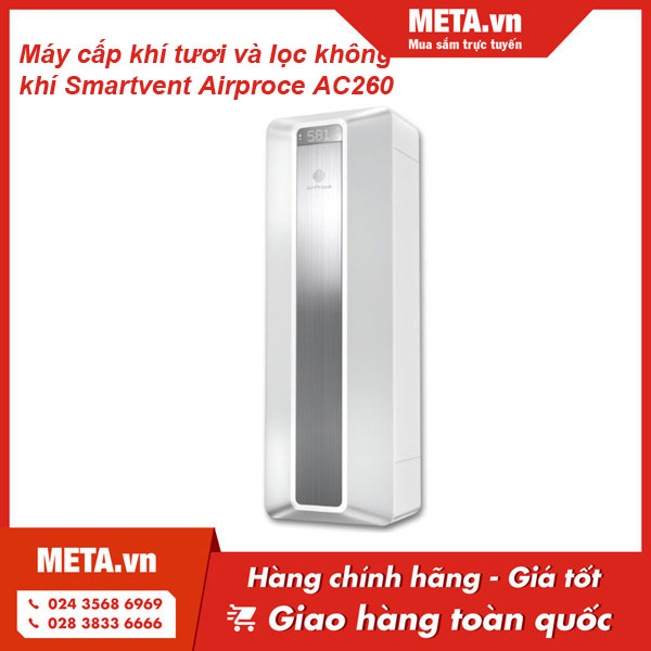 Máy cấp khí tươi và lọc không khí Smartvent Airproce AC260
