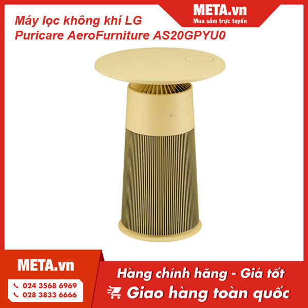 máy lọc không khí LG Puricare AeroFurniture vàng