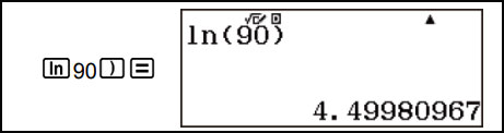 Ví dụ về cách tính log trên máy tính Casio 580