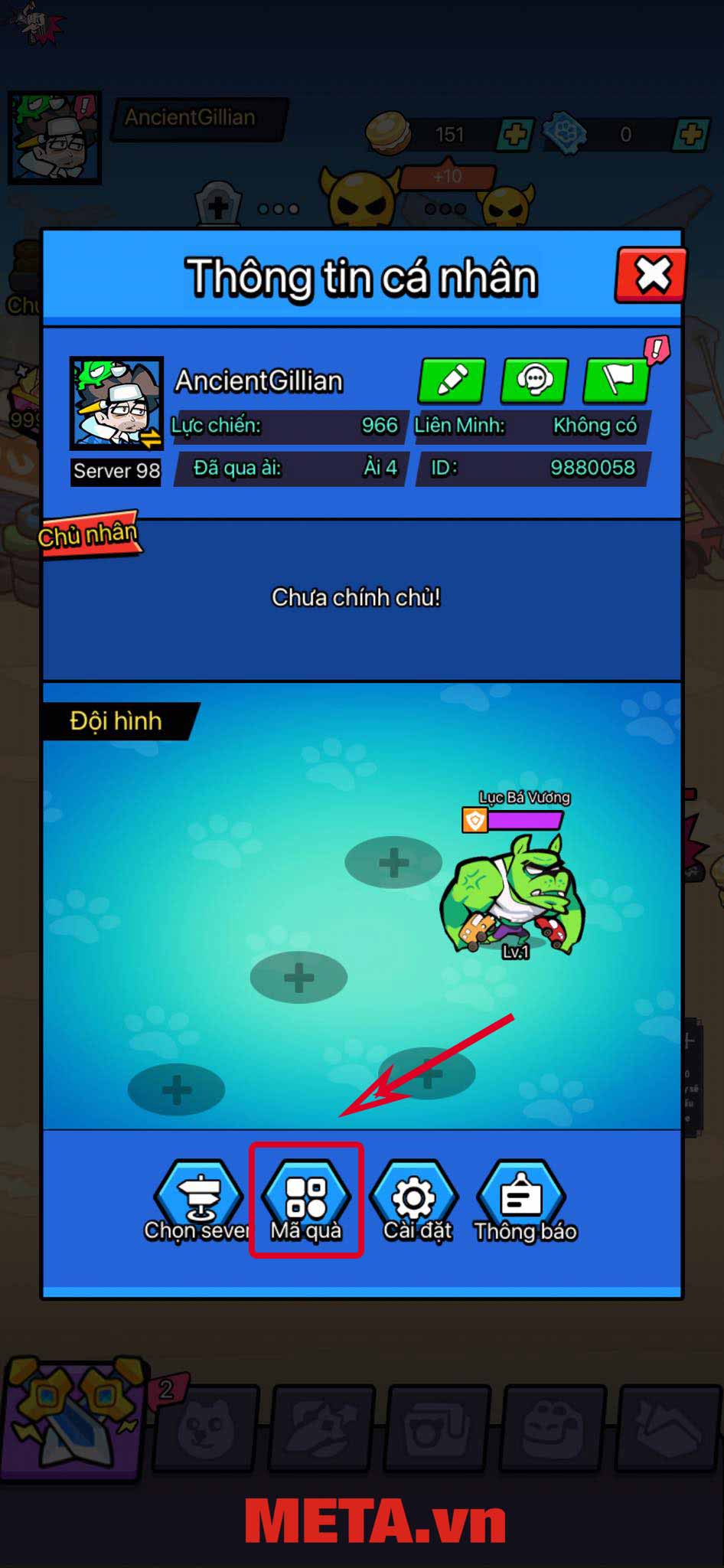 Tổng hợp code X Dog mới nhất và cách nhập META.vn