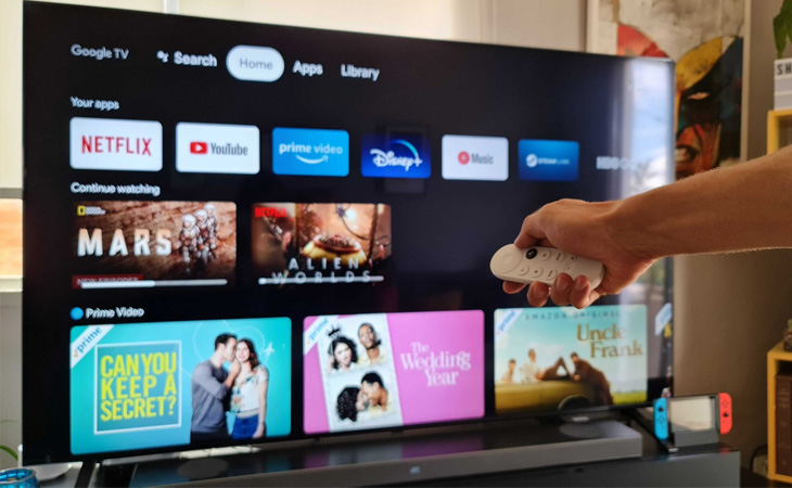 Giao diện Google TV
