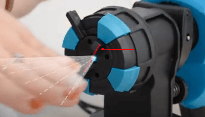 Cách điều chỉnh hướng phun sơn ra