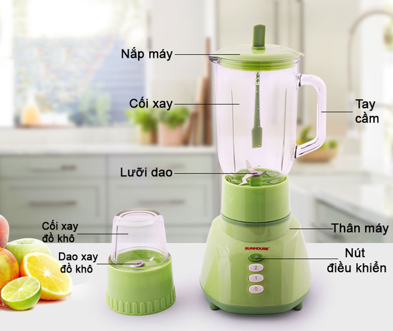 Cấu tạo máy xay sinh tố