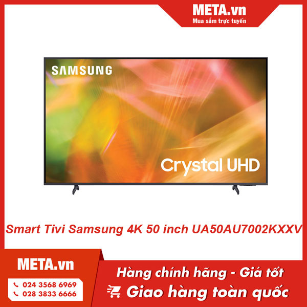 Smart tivi Samsung Crystal UHD 4K 50 inch UA50AU7002KXXV