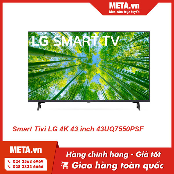 Smart tivi LG 4K 43 inch 43UQ7550PSF