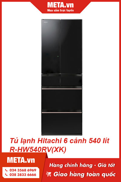 Tủ lạnh Hitachi Inverter 540 lít R HW540RV XK