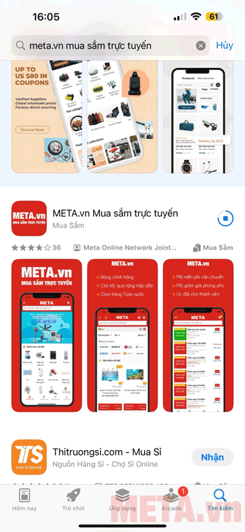 Tải app META.vn