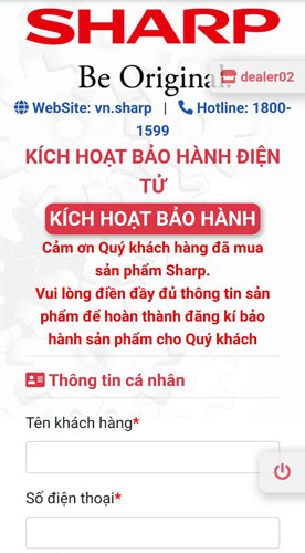 Cách kích hoạt bảo hành tivi Sharp qua website đại lý