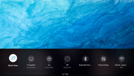 Mở Cài đặt và chọn Multi View trên tivi Samsung 2023