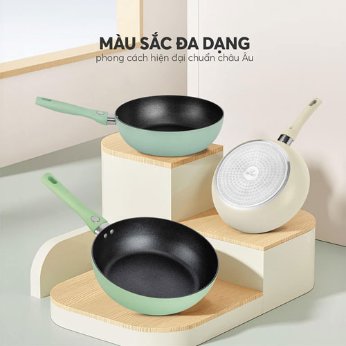 Chảo chống dính Elmich có màu sắc đa dạng