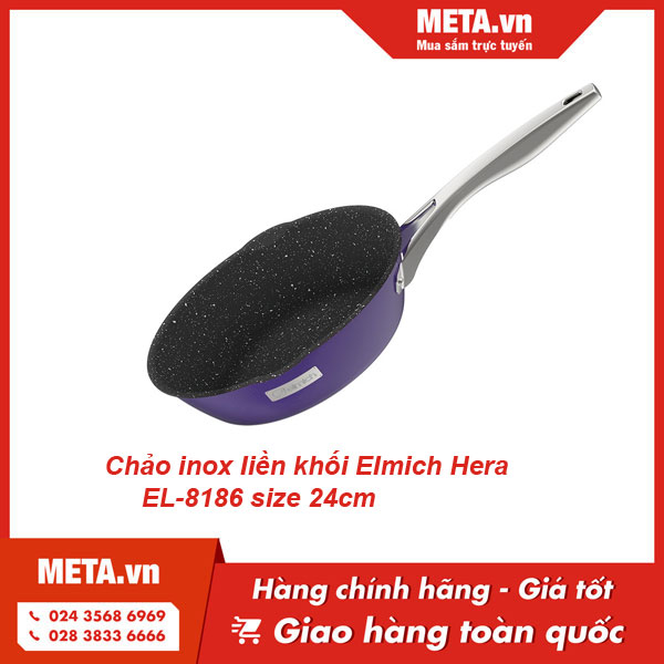 Chảo inox liền khối Elmich Hera EL-8186 size 24cm
