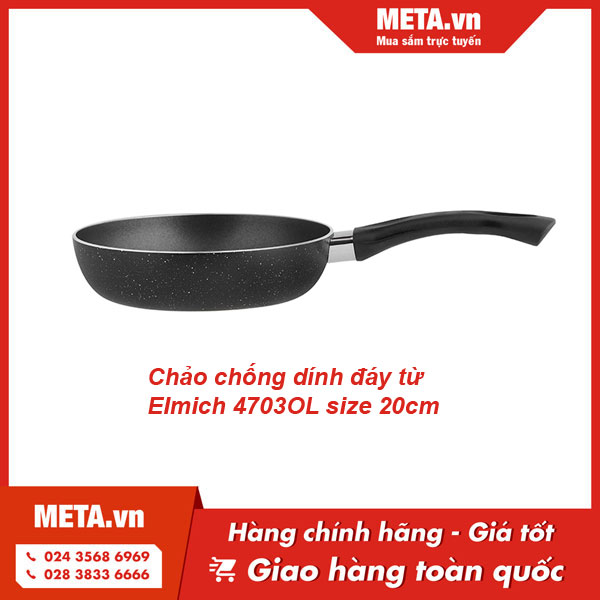 Chảo chống dính đáy từ  Elmich 4703OL size 20cm