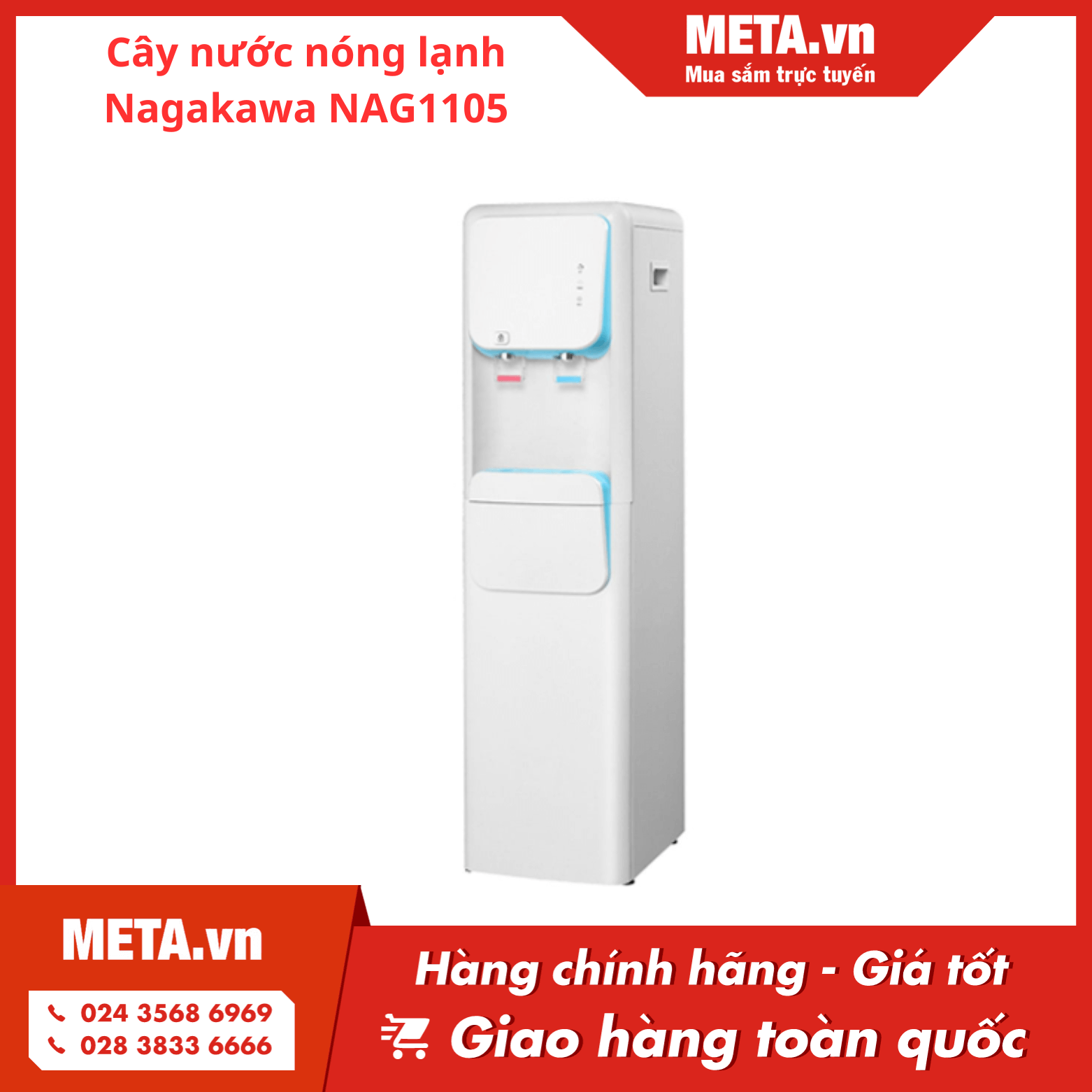 Cây nước nóng lạnh bình âm Nagakawa NAG1105