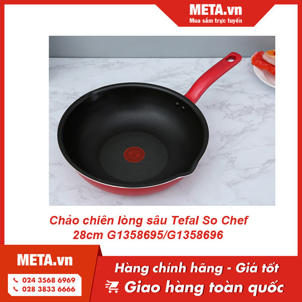 Chảo chiên lòng sâu Tefal So Chef 28cm