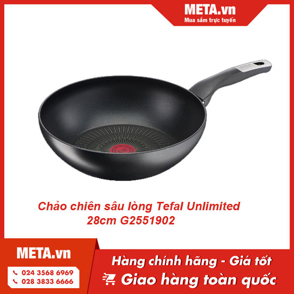 Chảo chiên sâu lòng Tefal Unlimited 28cm G2551902