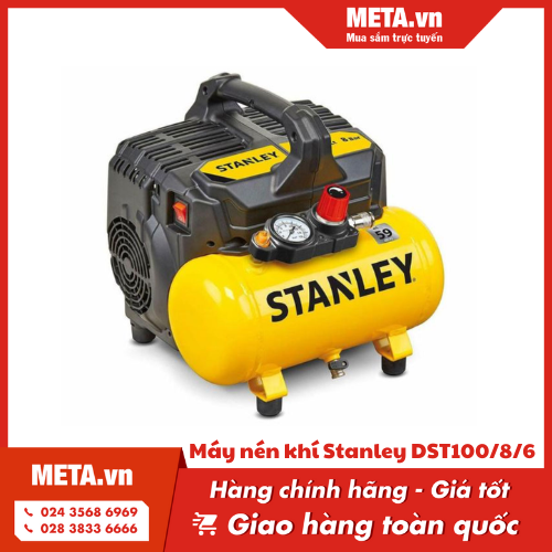 Máy nén khí Stanley DST100/8/6 (1HP - 6 lít, không dầu)
