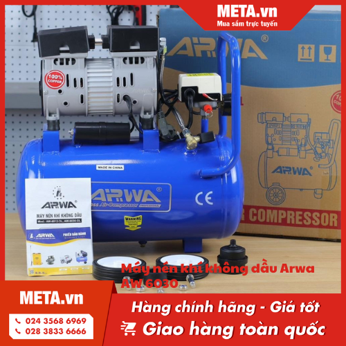 Máy nén khí không dầu Arwa AW 6030 - 30 lít