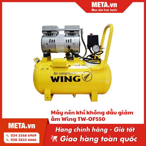 Máy nén khí không dầu giảm âm Wing TW-OF550