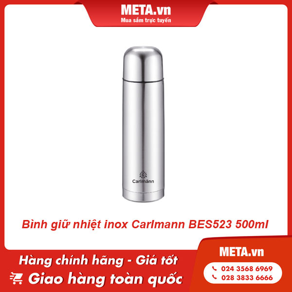 Bình giữ nhiệt inox Carlmann BES523 500ml