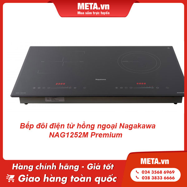 Bếp đôi điện từ hồng ngoại Nagakawa NAG1252M