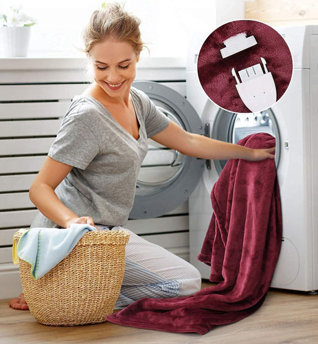 Cách giặt chăn điện bằng máy