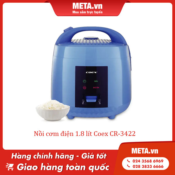 Nồi cơm điện 1,8 lít Coex CR-3422