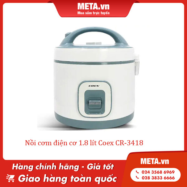 Nồi cơm điện cơ 1,8 lít Coex CR-3418