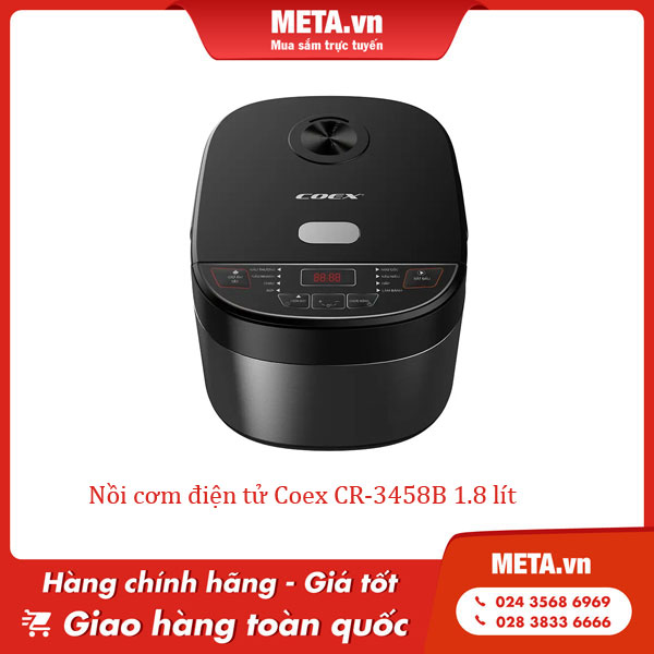 Nồi cơm điện tử Coex CR-3458B 1,8 lít