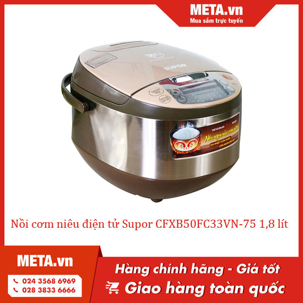 Nồi cơm niêu điện tử Supor CFXB50FC33VN-75 1,8 lít