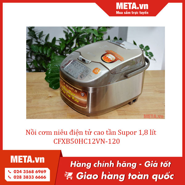 Nồi cơm niêu điện tử cao tần Supor 1,8 lít CFXB50HC12VN-120