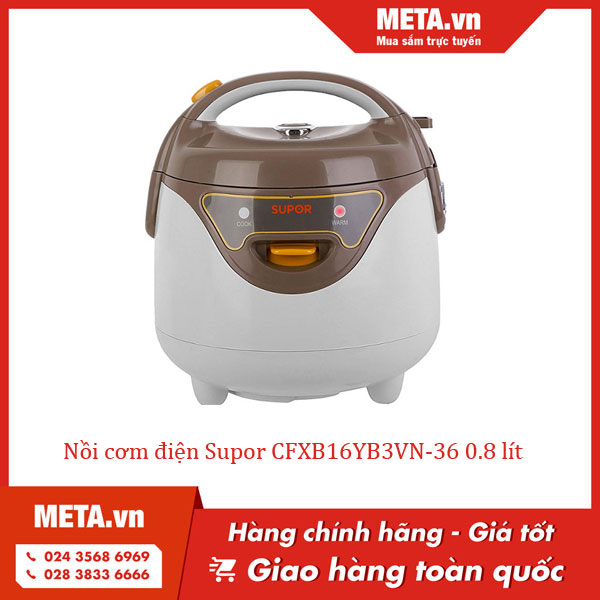 Nồi cơm điện Supor CFXB16YB3VN-36 0,8 lít