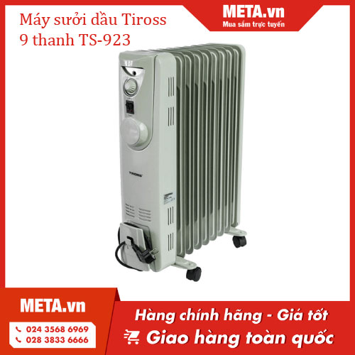 Máy sưởi dầu Tiross 9 thanh TS-923
