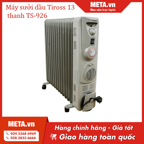 Mua ngay Máy sưởi dầu Tiross 13 thanh TS-926