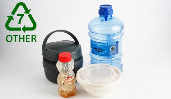 Các loại đồ nhựa không dùng cho lò vi sóng - Ký hiệu số 7