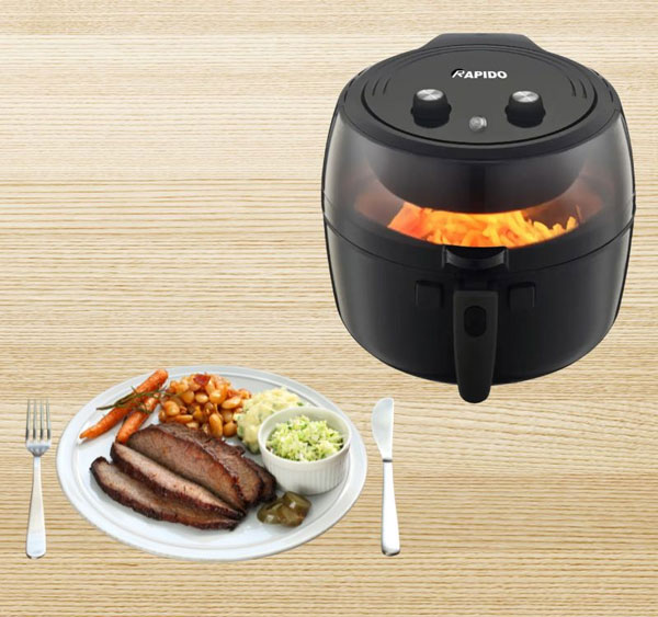 Đánh giá nồi chiên không dầu Rapido về thiết kế
