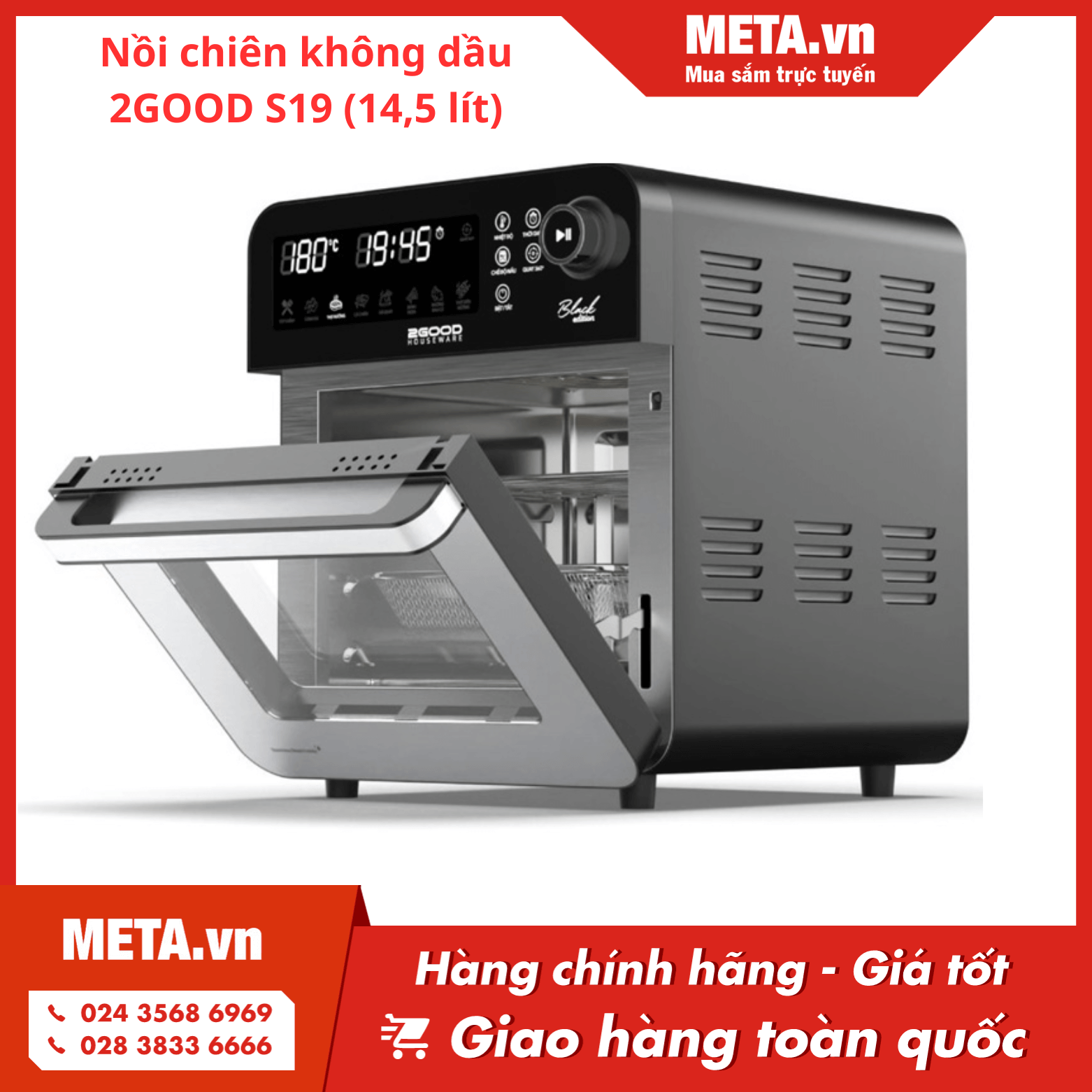 Nồi chiên không dầu 2GOOD S19