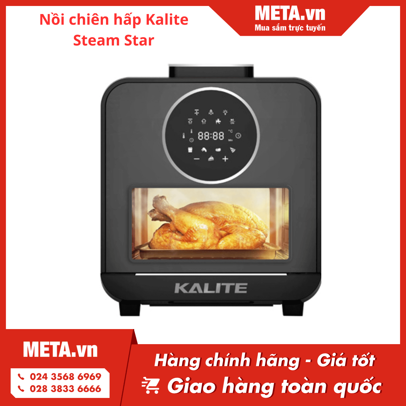 Nồi chiên hấp Kalite Steam Star