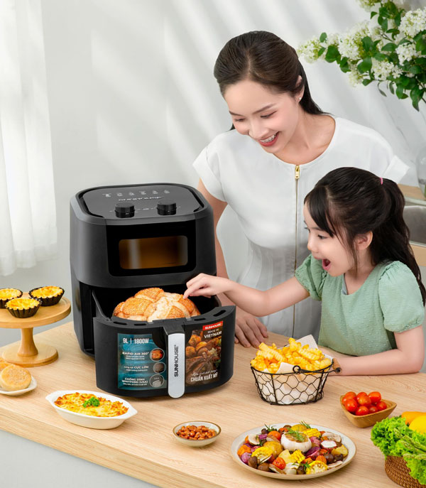 Có nên mua nồi chiên không dầu Sunhouse không