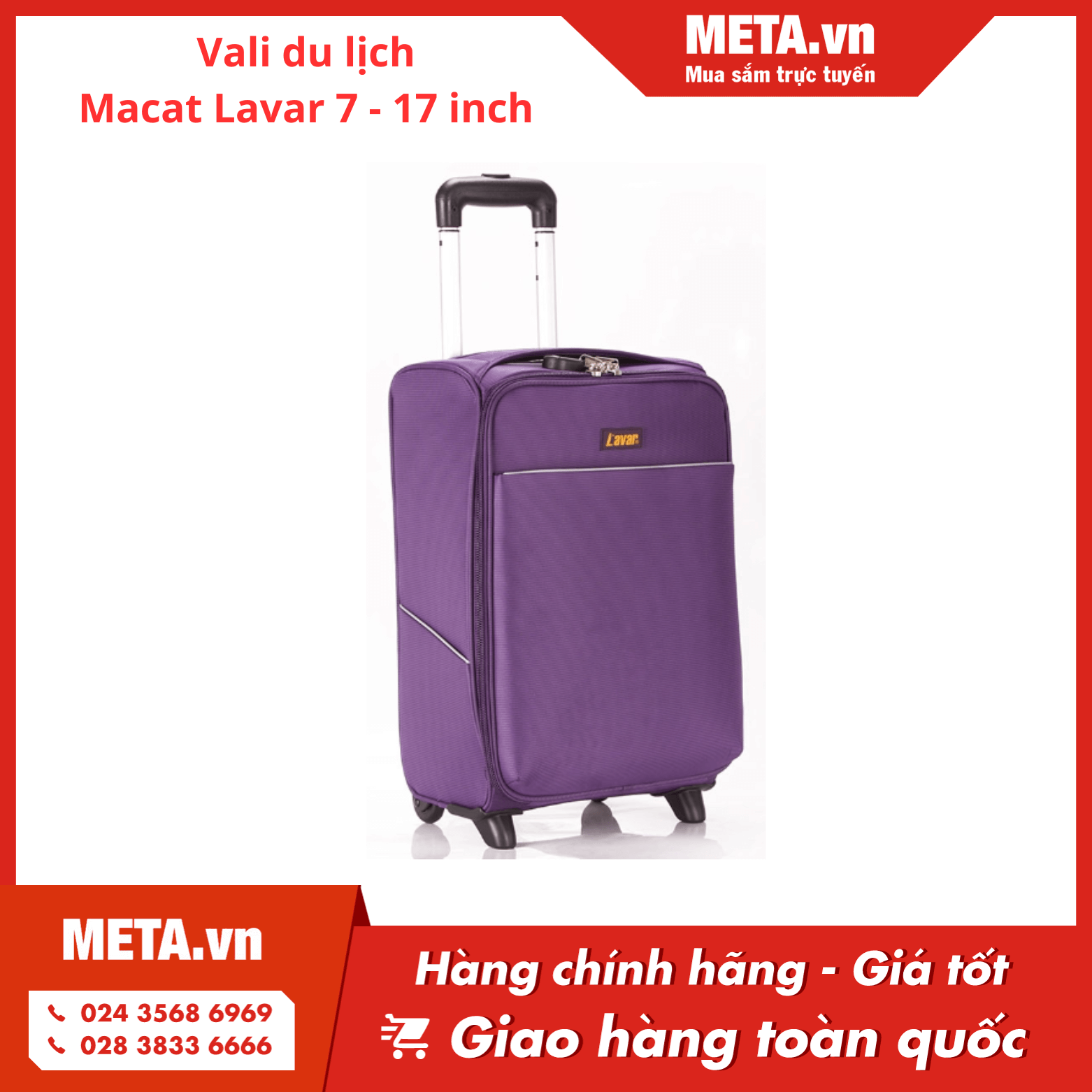 Vali du lịch Macat Lavar 7 - 17 inch