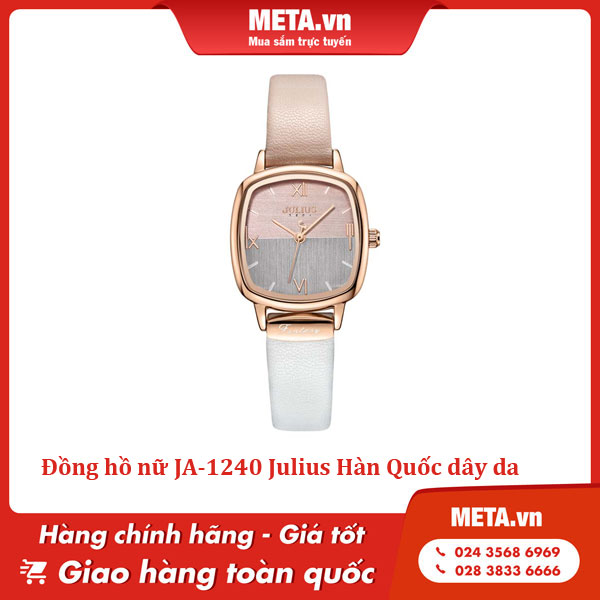 Đồng hồ nữ JA-1240 Julius Hàn Quốc dây da