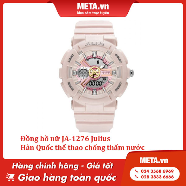 Đồng hồ nữ JA-1276 Julius Hàn Quốc thể thao chống thấm nước