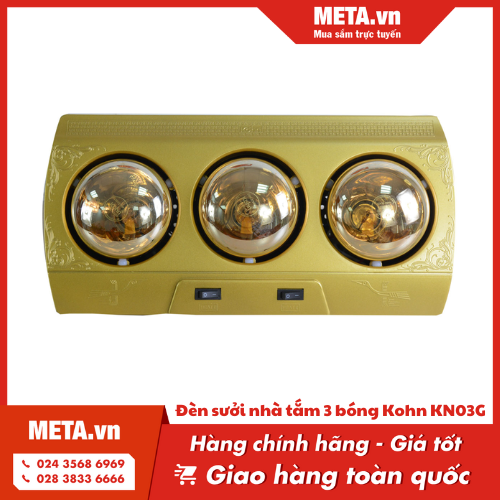 Đèn sưởi nhà tắm 3 bóng Kohn KN03G
