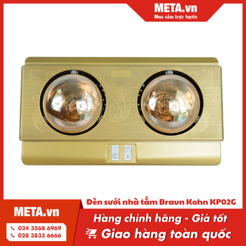 Đèn sưởi nhà tắm Braun Kohn KP02G